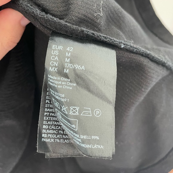 DIVIDED by H&M Corduroy Black Mini Dress Size Small, NWT - Picture 9 of 9